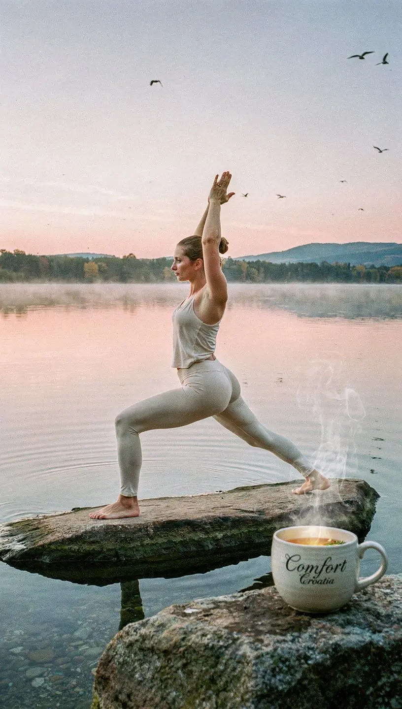 Zeleni čaj s komadićima đumbira i meda u elegantnoj čaši